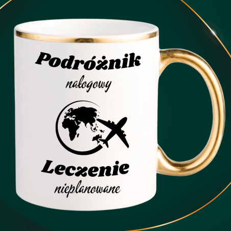 Kubek dla podróżnika z motywem podróży – ceramiczny z nadrukiem
