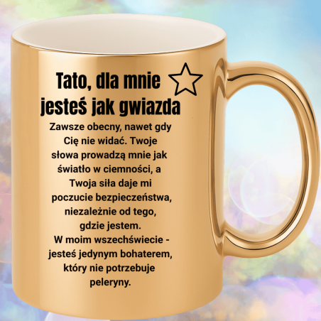 Sentymentalny kubek na Dzień Ojca – z wyjątkowym tekstem dla taty