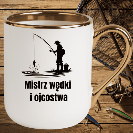 Prezent dla wędkarza na Dzień Ojca – kubek z motywem wędkarskim dla taty