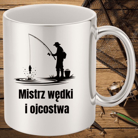 Kubek z motywem wędkarskim – dla taty na Dzień Ojca od dzieci