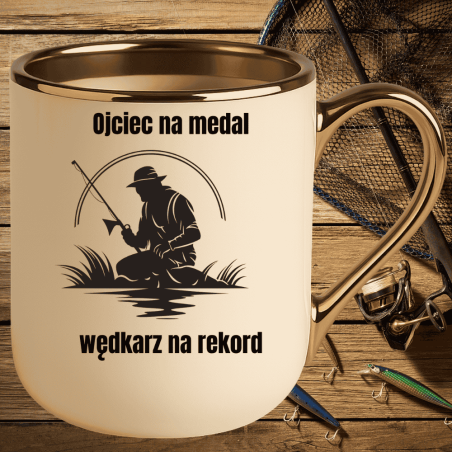 Kubek dla ojca z pasją do łowienia – wędkarska dedykacja na Dzień Taty