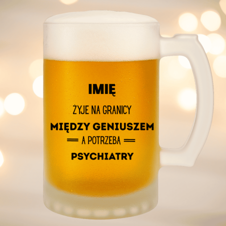 Personalizowany śmieszny kufel do piwa z imieniem – idealny na prezent