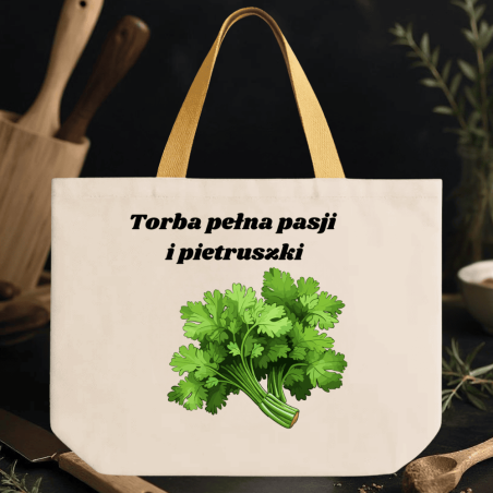 Torba płócienna kucharska – nadruk dla fana gotowania