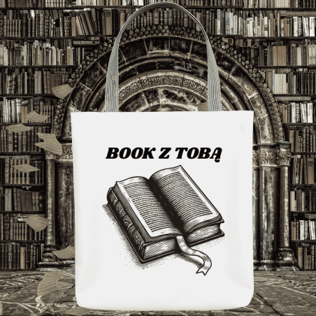 Torba materiałowa prezent dla mola książkowego "Book z Tobą"