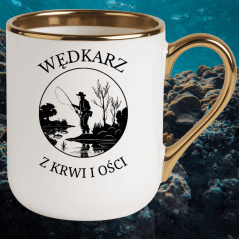 Kubek wędkarski do kawy – „Wędkarz z krwi i ości”