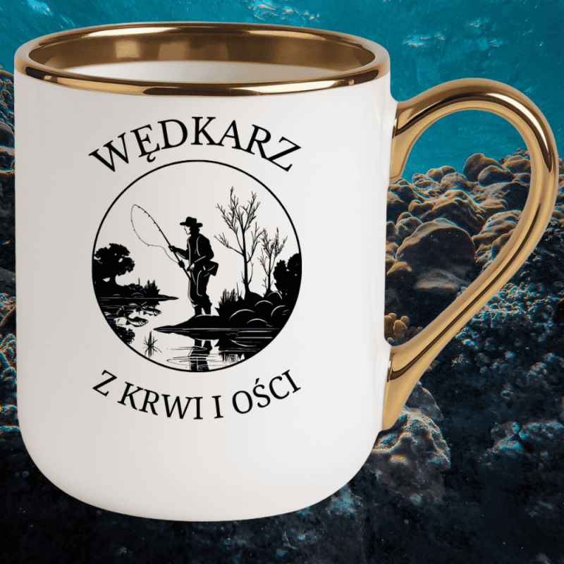 Kubek wędkarski do kawy – „Wędkarz z krwi i ości”