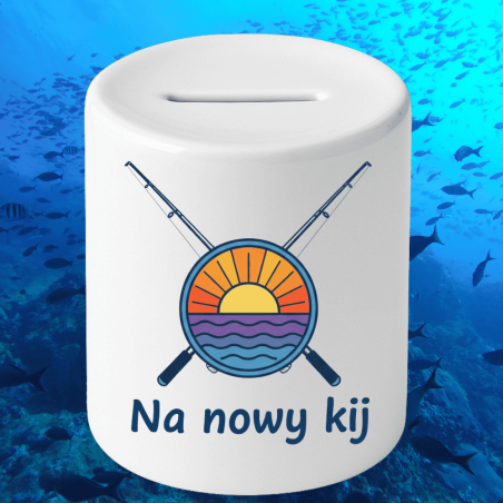 Skarbonka ceramiczna dla wędkarza na nową wędkę
