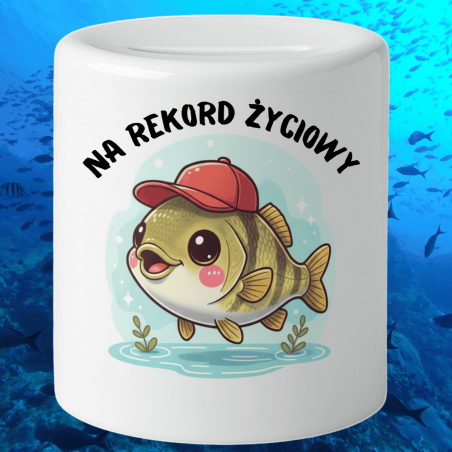 Skarbonka "Na rekord życiowy" prezent dla wędkarza