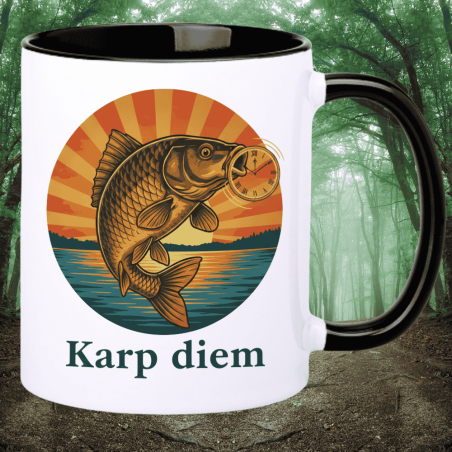 Kubek dla wędkarza "Karp Diem" – prezent z humorem
