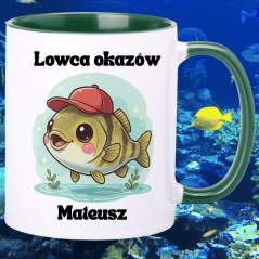 Personalizowany kubek dla wędkarza "Łowca okazów"