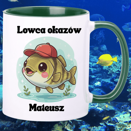 Personalizowany kubek dla wędkarza "Łowca okazów"