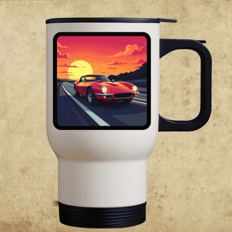 Termokubek z motywem classic/oldtimer – dla miłośników aut, podróżny, szczelny