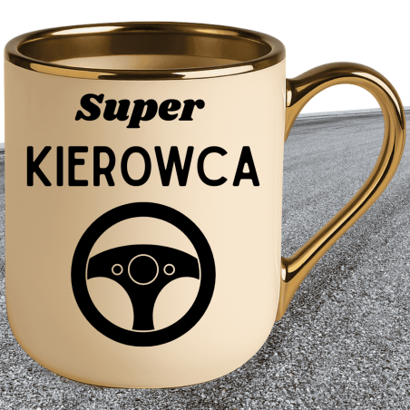 Kubek do kawy ceramiczny dla kierowcy "Super Kierowca"
