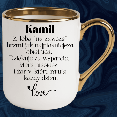 Kubek personalizowany dla chłopaka – „Dziękuję za wsparcie”