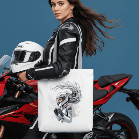 Torba na zakupy dla miłośniczek motocykli – „Stworzone do Jazdy”
