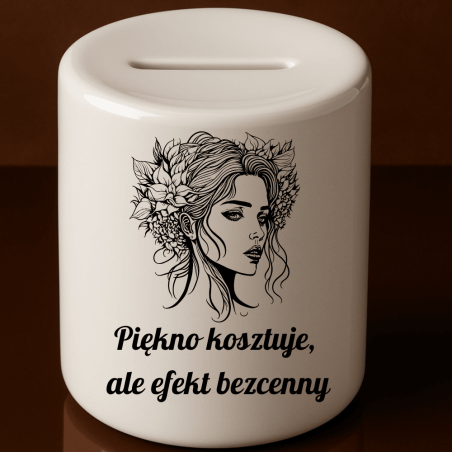 Na nowe lakiery i wielkie marzenia skarbonka do salonu dla kosmetyczki, fryzjerki, stylistki z twoim pomysłem