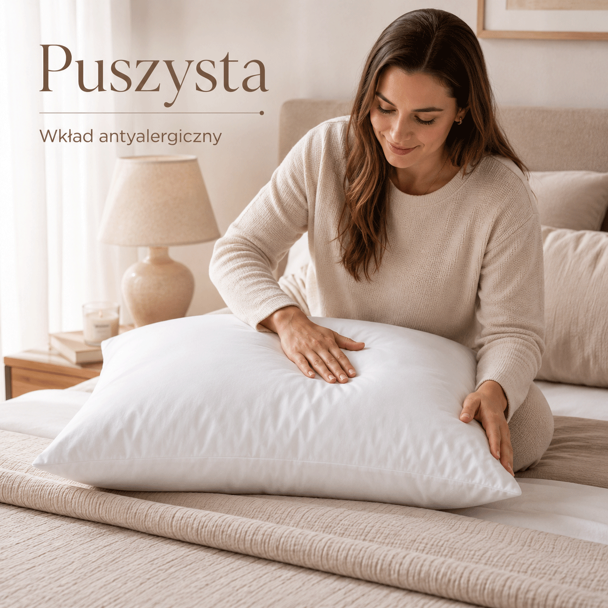 Poduszka silikonowa 50x75 miękka puszysta 700 g